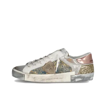 PHILIPPE MODEL Prs Low Top Skateboard Shoes Women's White Gray