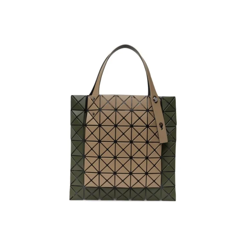 ISSEY MIYAKE Prism Polyethylene Resin Shoulder Bag, Crossbody Bag, Handbag Unisex Light Brown & Khaki-2