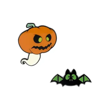 TEAM WANG Design UTC24 Pumpkin Pin Set Badges