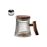 [Walnut Wood]Small Vertical Flat Strainer 400ml[Classic Filter]+Tea Pot