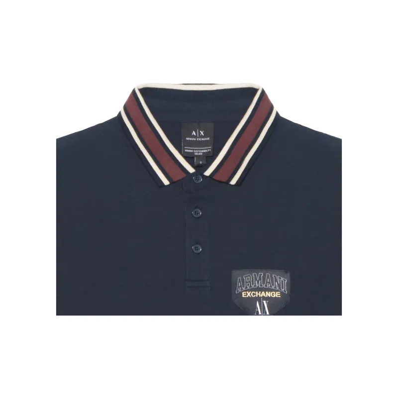 ARMANI EXCHANGE Polo Shirts Men Navy-6