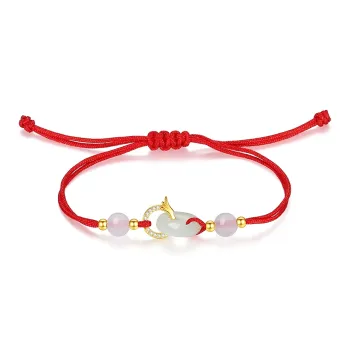 NAME.S Hetian Jade Bracelets Pale Greenish White Jade Unisex