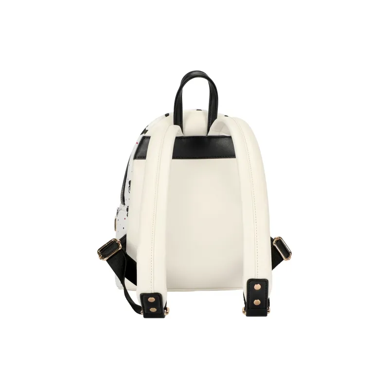 MESUCA Disney Collection Synthetic Leather Backpack Regular Unisex White Black-4