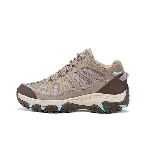 Skechers OUTDOOR MENS Hiking / Trekking Shoes Women's Mid-Top Taupe