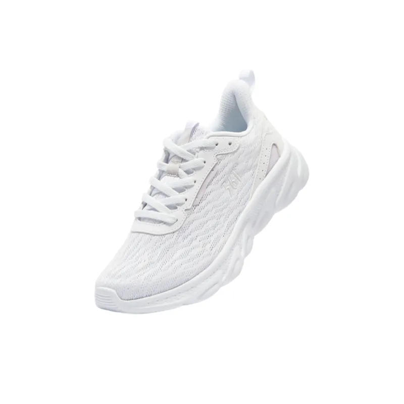 361° Cushioning Breathable Lightweight Low-Top Running Shoes Women's White Purple-4