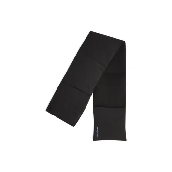CDG Polyester Composite Fiber Knit Scarves Men's Black