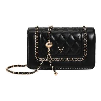 Worm's Home PU Small Square Bag, Crossbody Bag, Shoulder Bag Regular Unisex Black/White