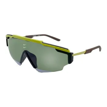 Nike Cellular Plastic Irregular Shape Sunglasses Men's Green