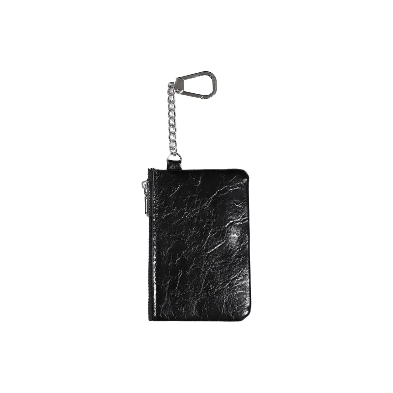 ChillHigh PU Coin Purse Unisex Black-3