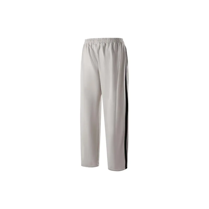 NBA Knitted Sports Pants Unisex Light Gray White-2