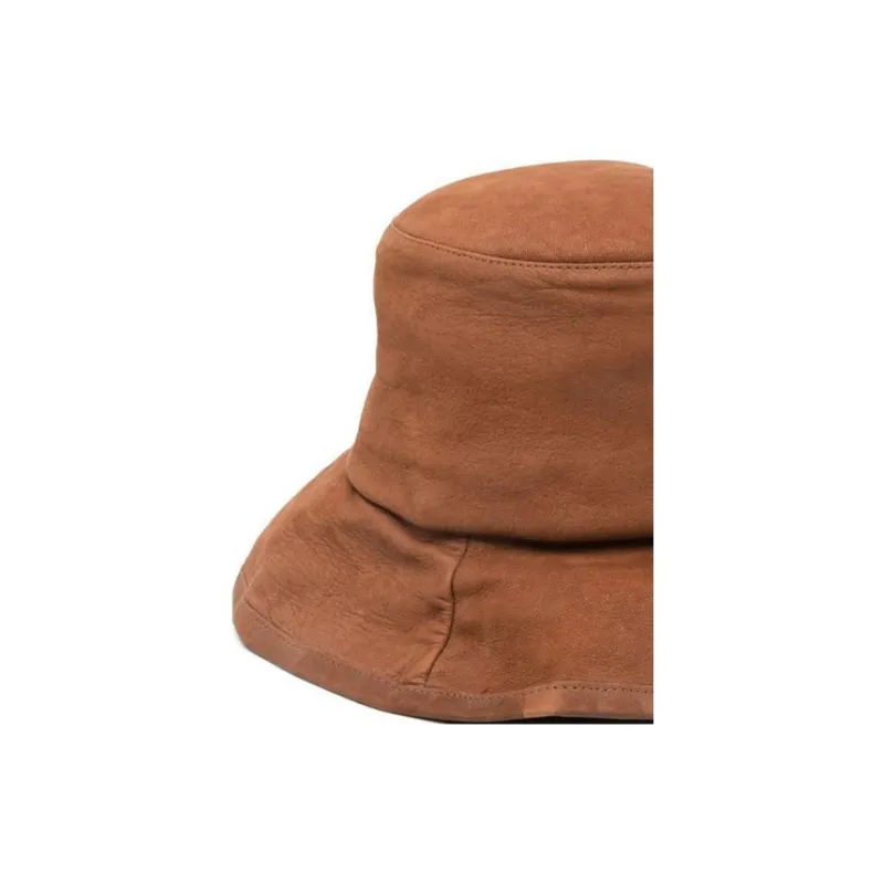GIORGIO ARMANI 2010s Leather Hat-2