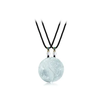 Jingleo Serpentine Jade Necklaces Unisex