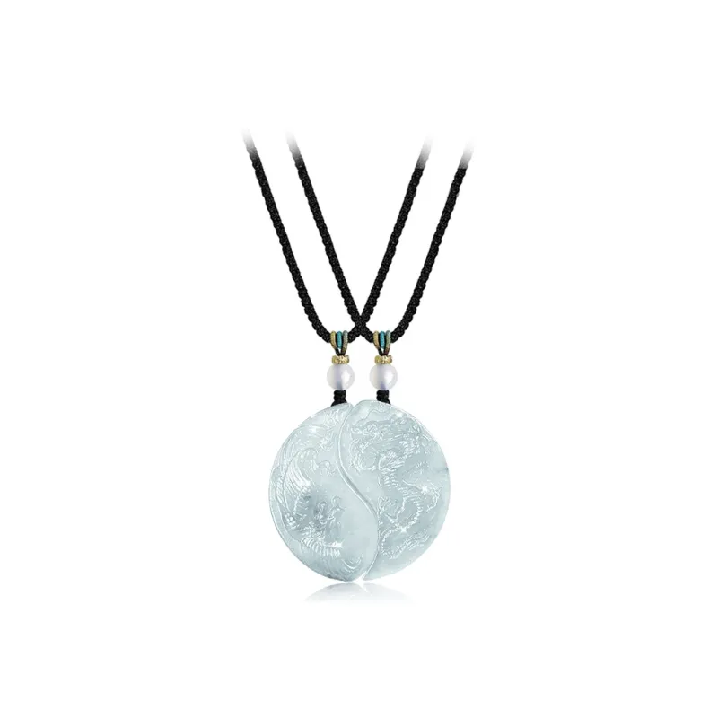 Jingleo Serpentine Jade Necklaces Unisex-0