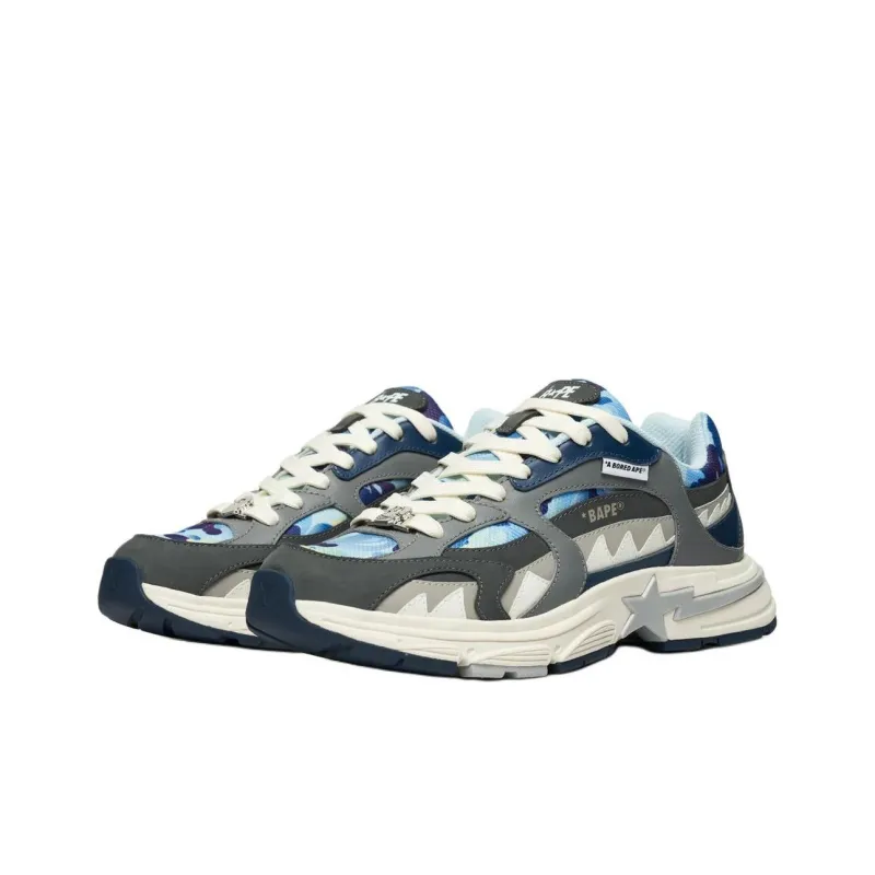 BAYC x A BATHING APE Shark STA M2 Low Top Casual Shoes Men's Blue-1