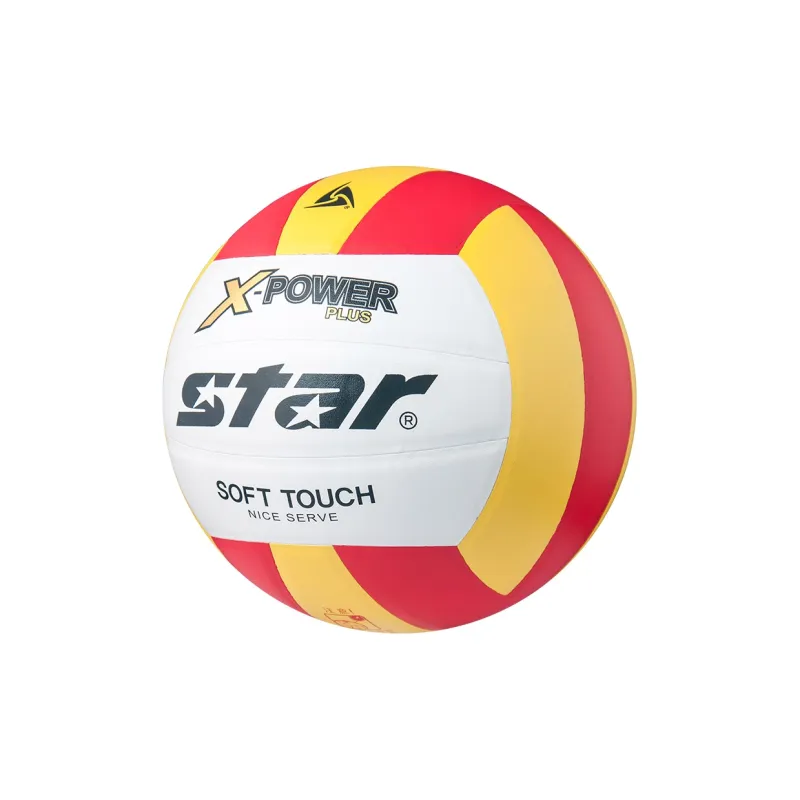 Star PVC Size 5 Ball Volleyball Unisex White Yellow-3