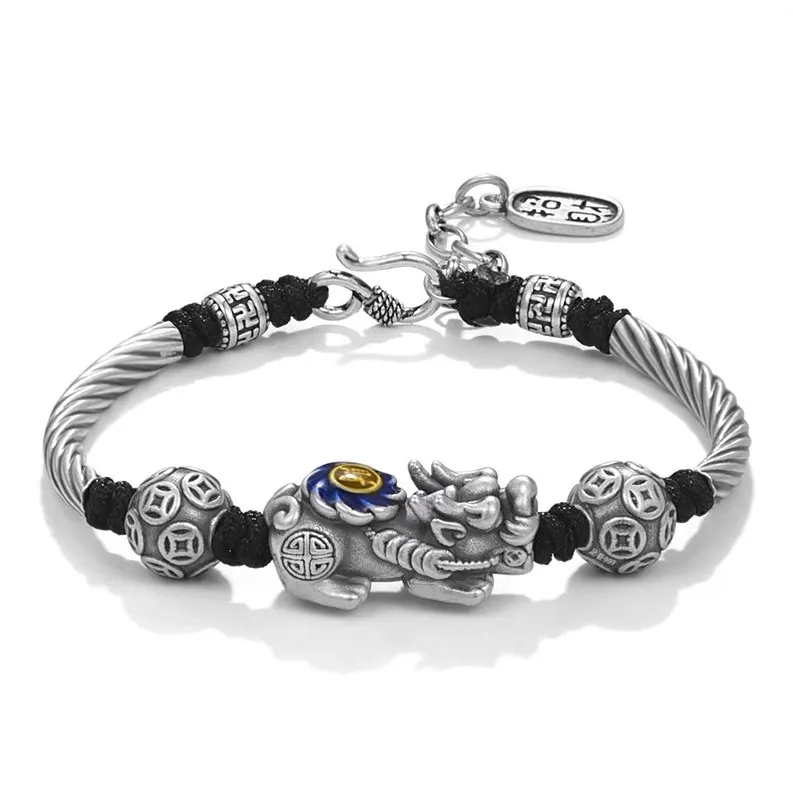 Brahmacharya 999 Fine Silver Bracelets Unisex-0