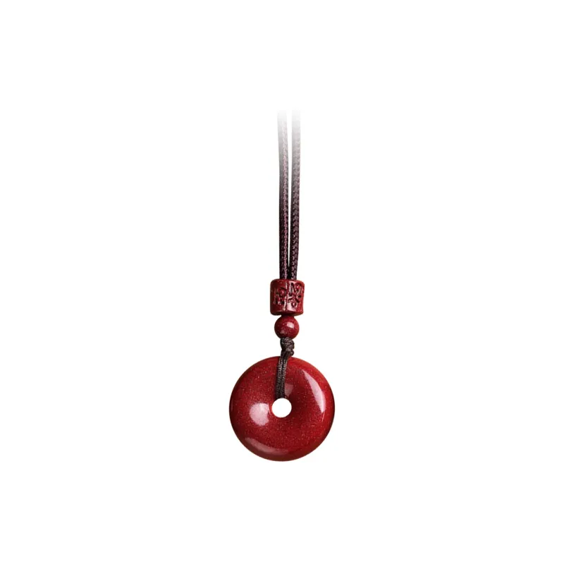 Nine Music Reconstructed Cinnabar Necklaces Unisex-0