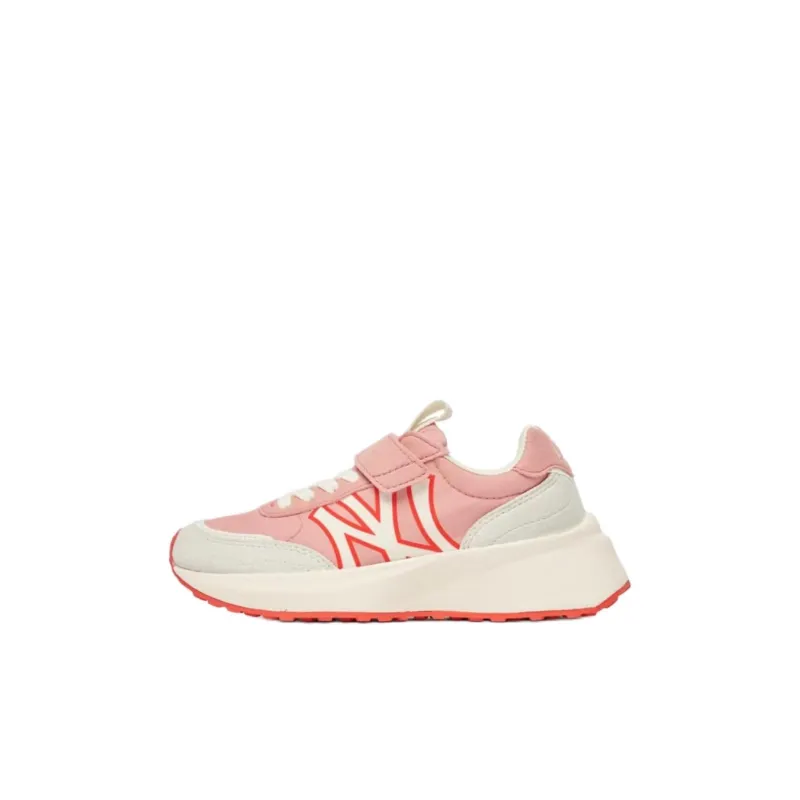 MLB Chunky Jogger Anti Slip Wear Resistant Low Top Kids' Running Shoes Pink Kids'-0