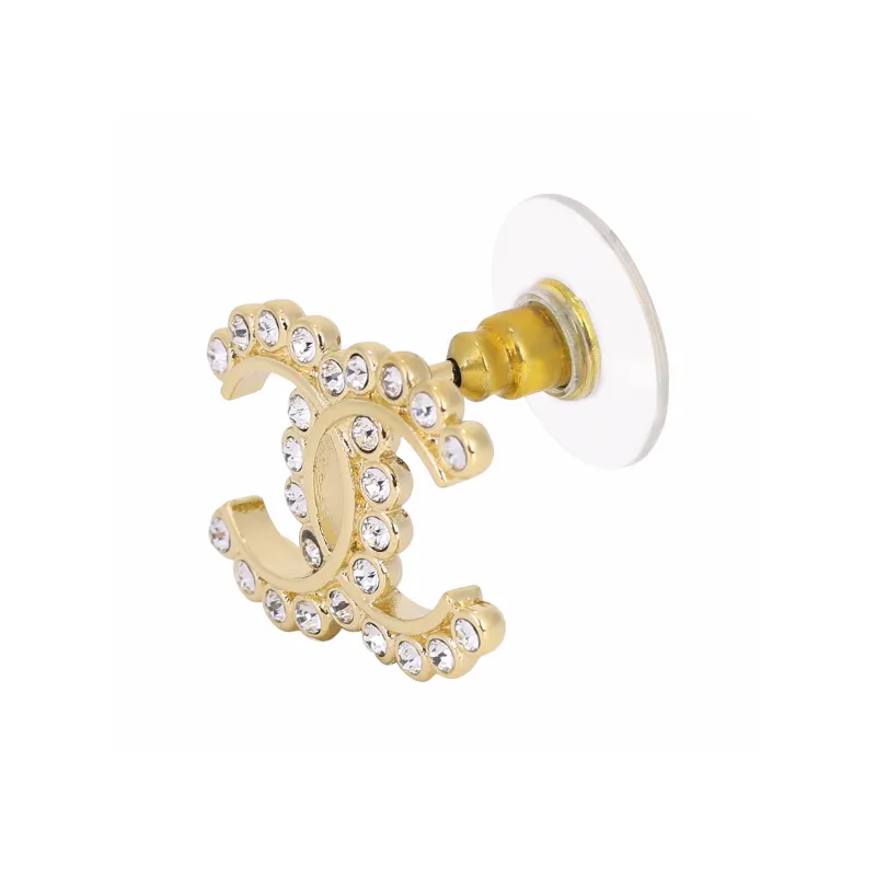 CHANEL Earrings Women's Gold-2