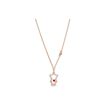 EMPORIO ARMANI 14K Rose Gold Plated Brass Pendant Necklace