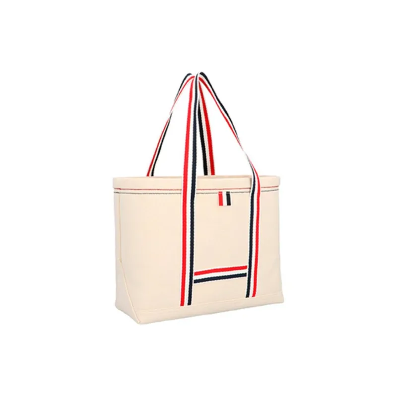 THOM BROWNE Striped Detail Tote Bag-1