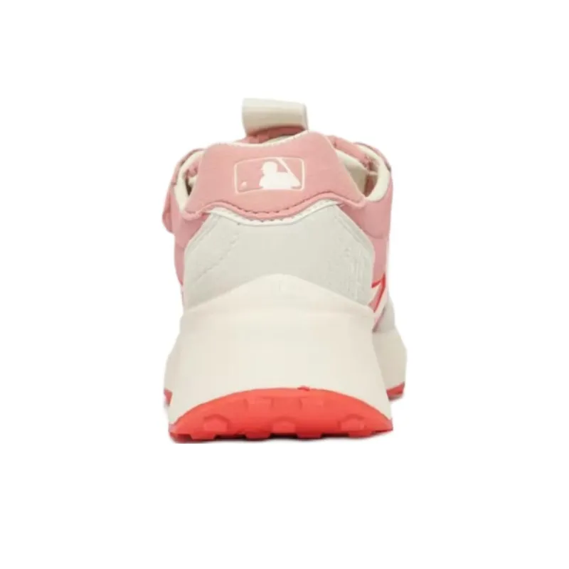 MLB Chunky Jogger Anti Slip Wear Resistant Low Top Kids' Running Shoes Pink Kids'-4