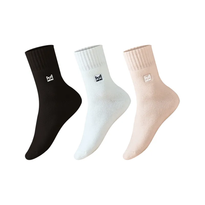 MIIOW Trend Party Series Mid Calf Socks Unisex 3 Pack-4