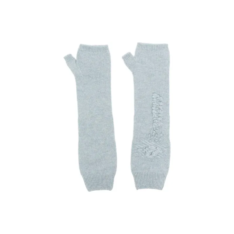 Barrie Cashmere Fingerless Gloves-0