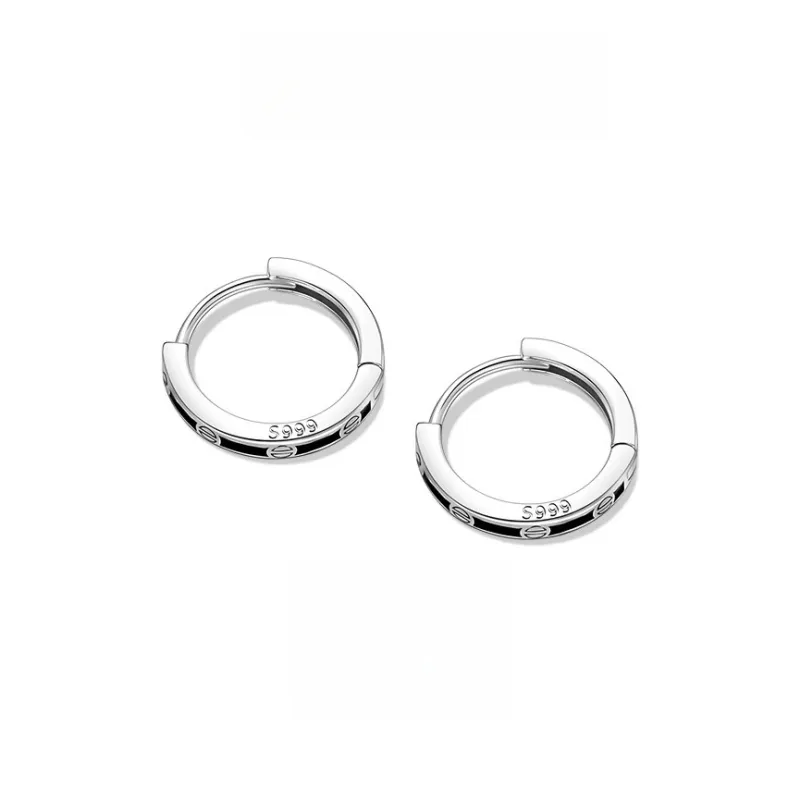 ZWU 999 Fine Silver Earrings Unisex-4