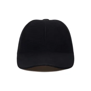 Borsalino Wool Baseball Caps Men's Black