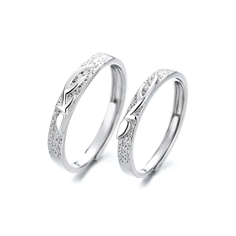 KLFOOK 999 Fine Silver Rings Unisex-0