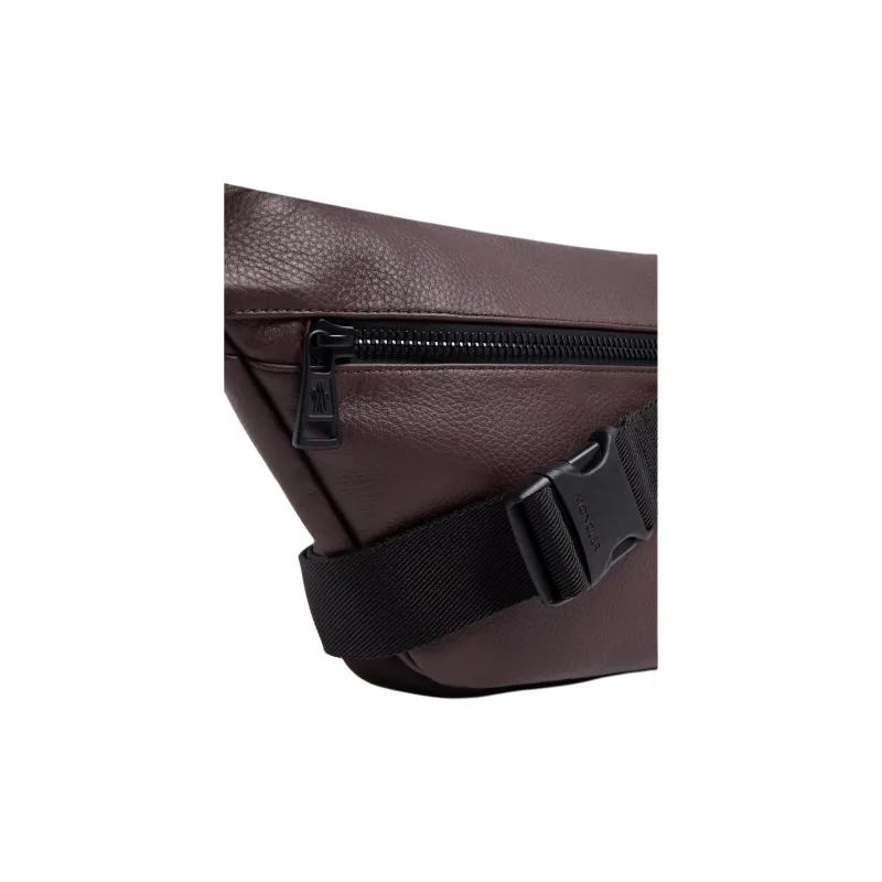 Moncler Durance Calfskin Fanny Pack Men's Brown-3