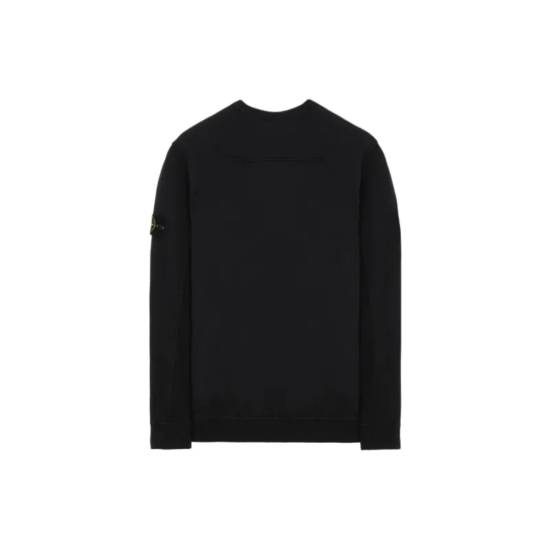 STONE ISLAND FW23 Compass-badge Cotton Sweatshirt Black-1