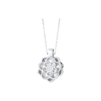 VANA S999 Fine Silver Necklaces Women's Silver White