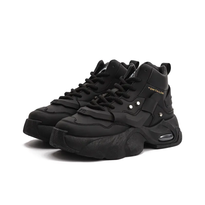 TOM TAILOR Obsidian Urban Techwear Trendy Boots Slip Resistant High Top Chunky Sneakers Men's-4