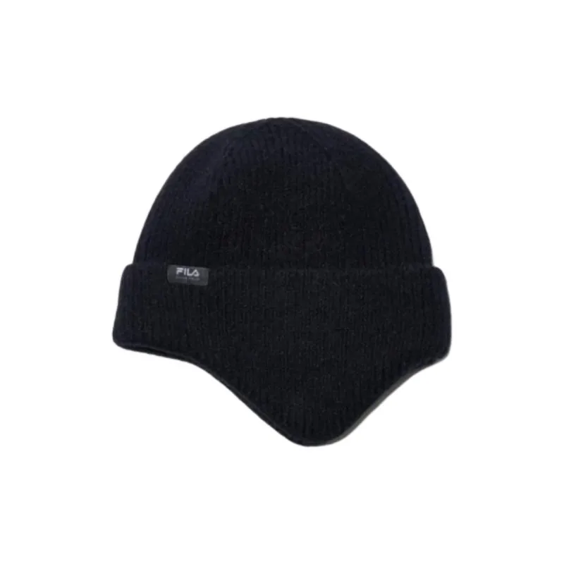 FILA Acrylic, Nylon, Polyester Beanies Kids' Black-1