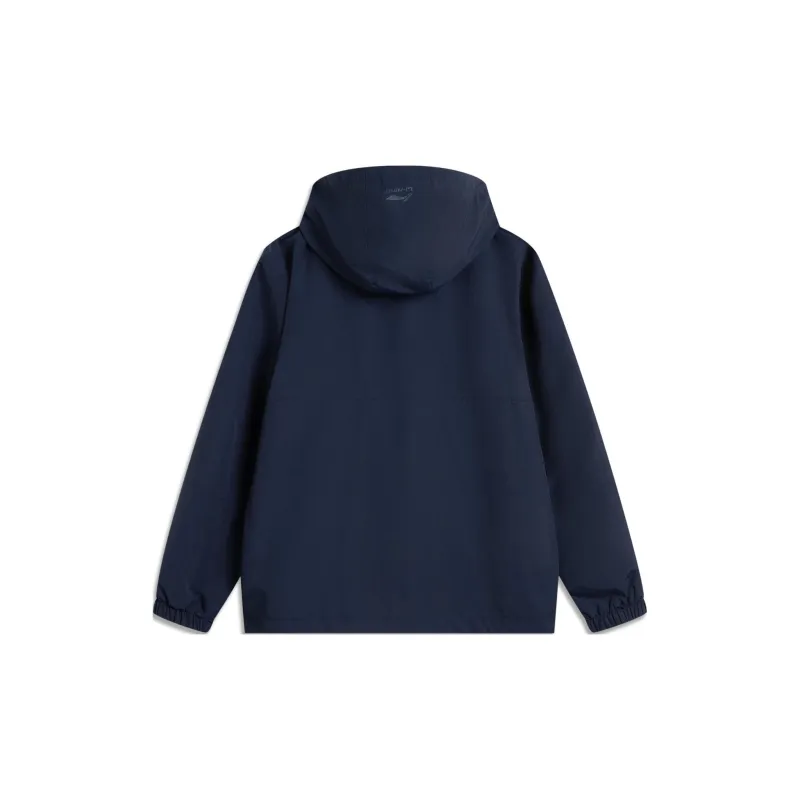 LiNing Sports Life Collection Trench Coat Men's Dark Marine Blue-1