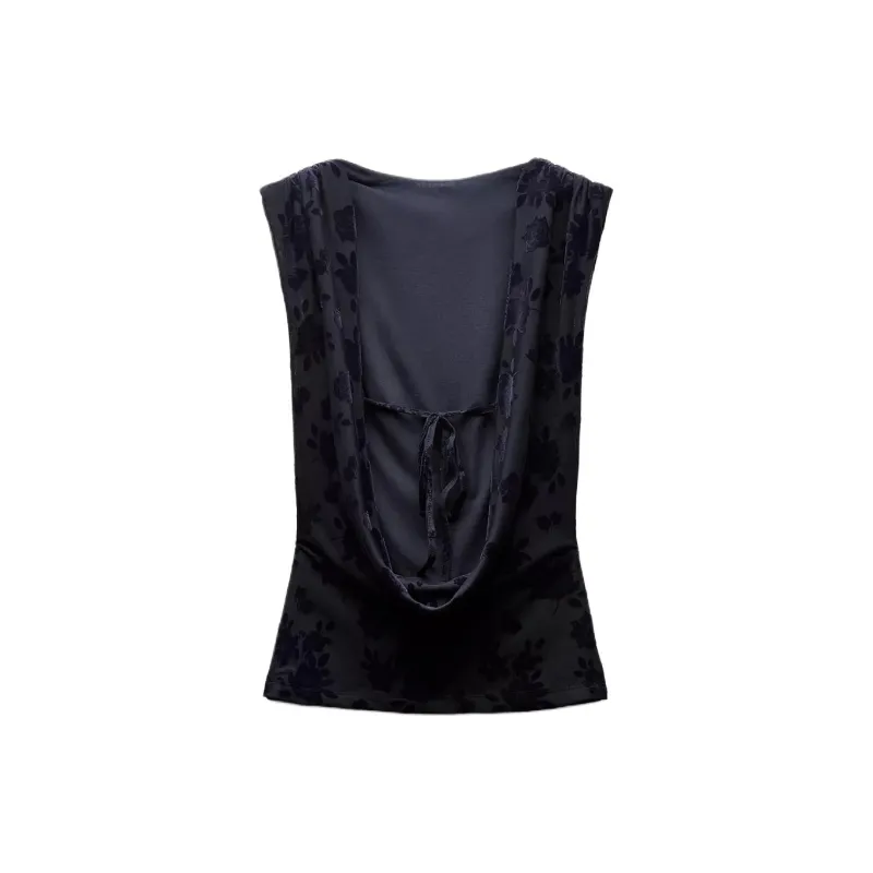 ZARA T-Shirts Women's Dark Blue-1