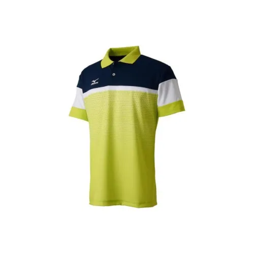 Mizuno Polo Shirts Men Lime Green