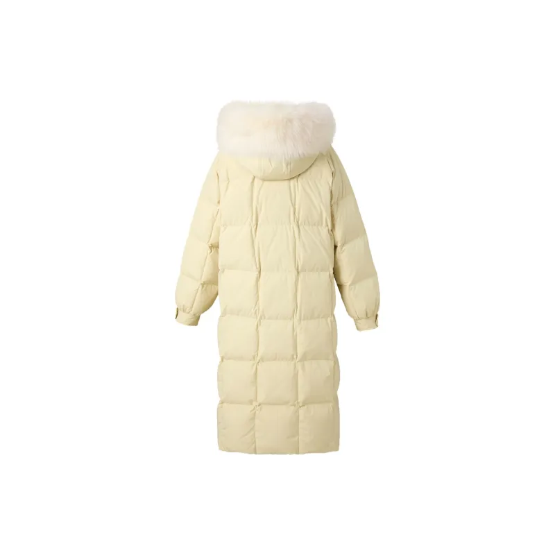 3COLOUR Down Jacket Women's Yellow Cream-1