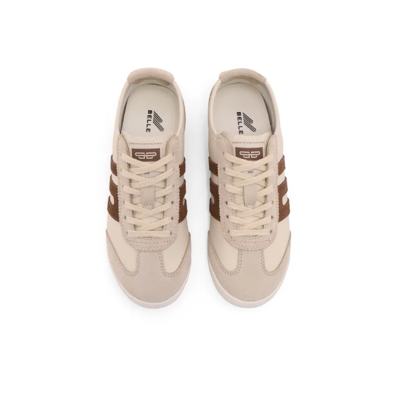 BELLE Casual Shoes Women's Low Top Gray/Apricot-26