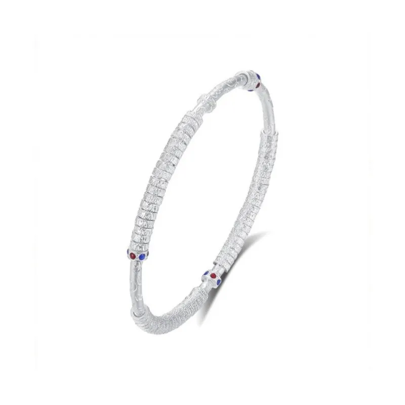 NSAOT S999 Fine Silver Sterling Silver Bracelets Women's-0