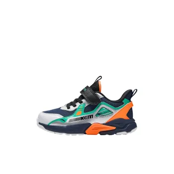 Antakids Lightweight Cushioning Low Top Kids' Running Shoes Blue Silver Green Children Aged 3 7 Years Old