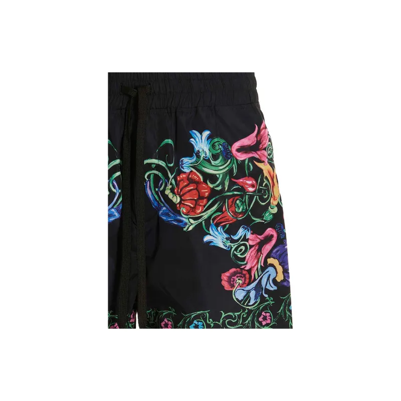 VERSACE JEANS COUTURE Floral Printed Drawstring Shorts-5