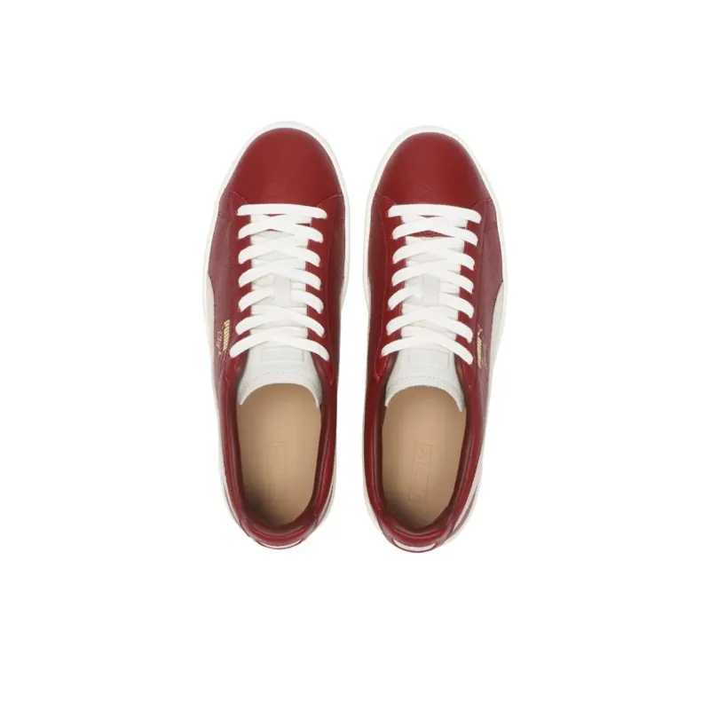 PUMA Clyde Anti Slip Wear Resistant Low Top Skateboard Shoes Unisex Red-2