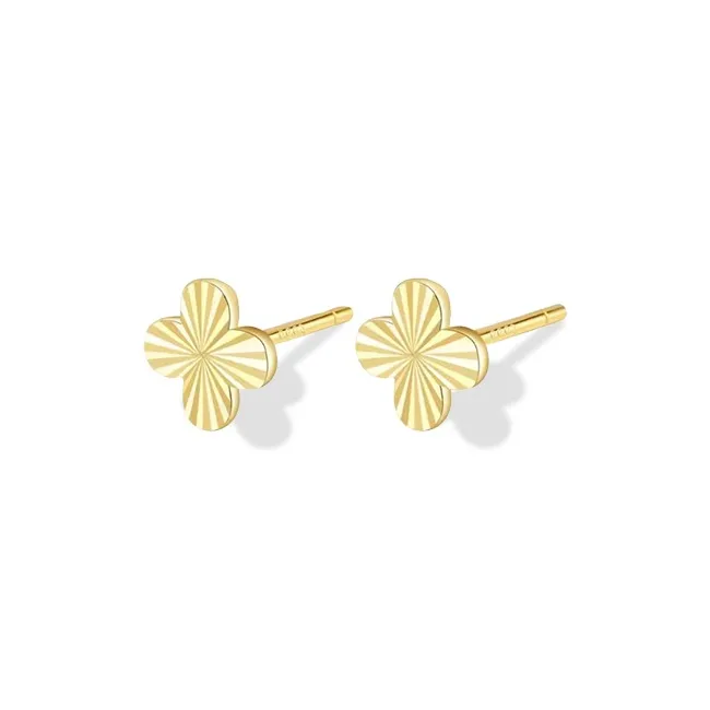 ETAHLOVE Sterling Silver Stud Earrings Women's Love Confession Birthday Gift-0