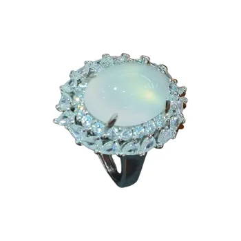Grace Chalcedony Jade Rings Women's