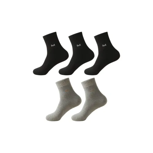 MIIOW Mid Calf Socks Men's 5 Pack