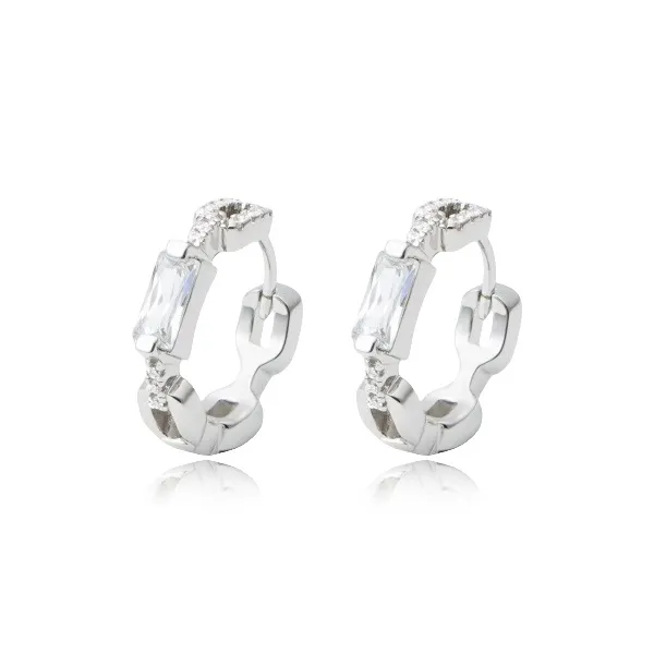 ETAHLOVE Sterling Silver Earrings Unisex Love Confession Birthday Gift-5