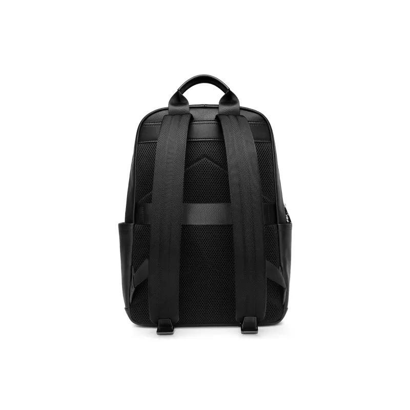 FAIRWHALE Top Grain Cow Leather Backpack Regular Men's Black-2